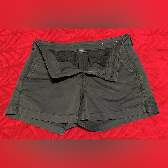 Size 8 Black American Eagle Shorts POCKETS Great Condition Measurements N Pics - Picture 8 of 12